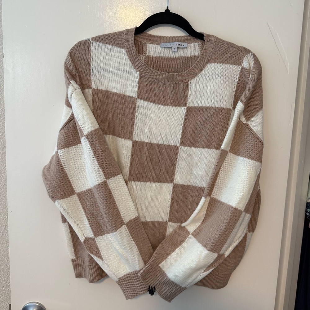 Baltic Born Tan and Cream Sweater